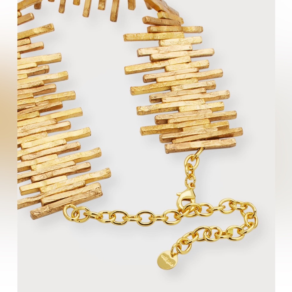 🌺🎉HP🎉🌺 NWT Cult Gaia Vita Choker Gold 🌟 RARE 🌟 - Picture 15 of 16